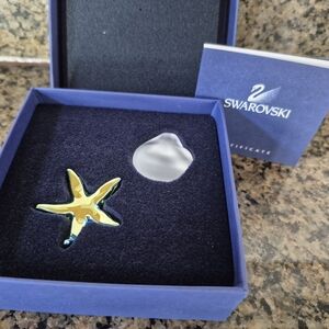 Swarovski Gold Starfish Crystal Ornament